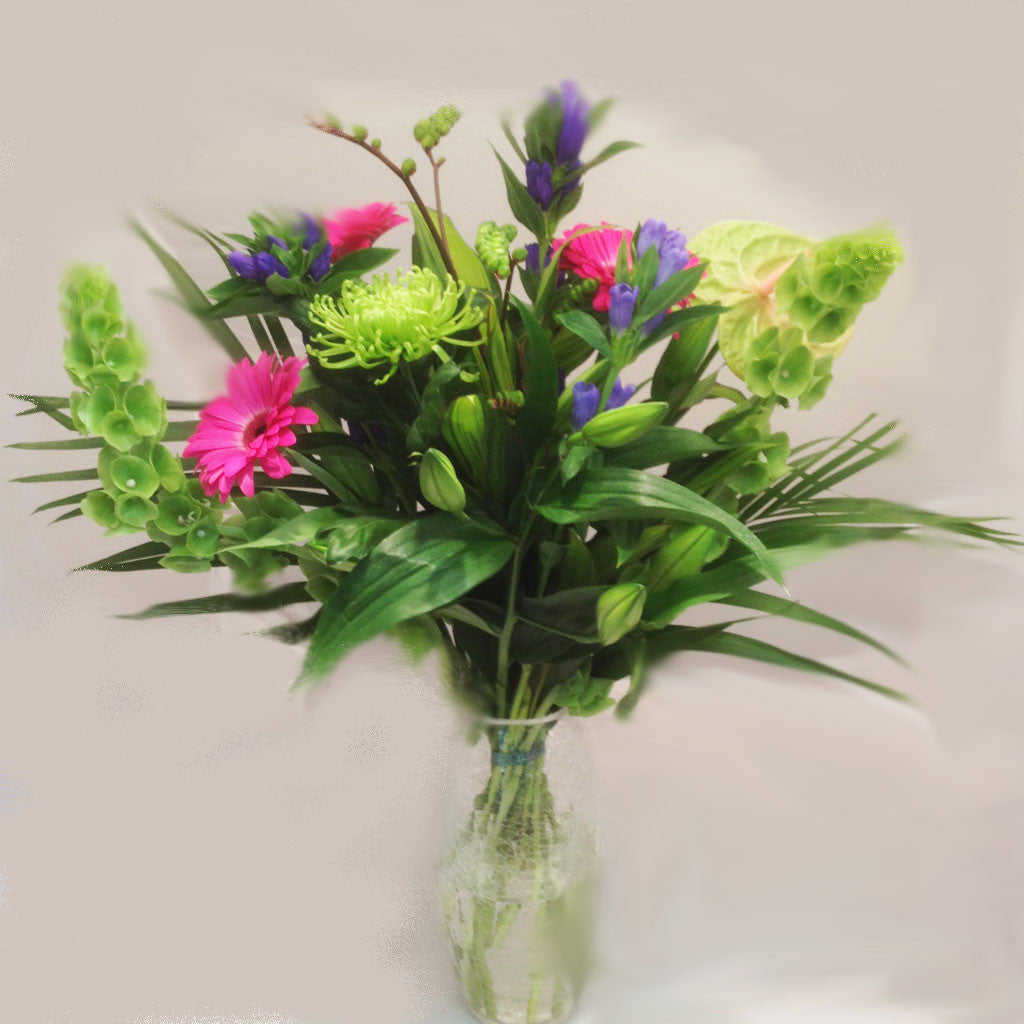 Pink & Purple Vase - Alan Brown Flowers