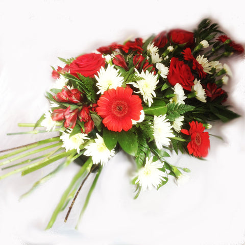 Red Funeral Sheaf - Alan Brown Flowers