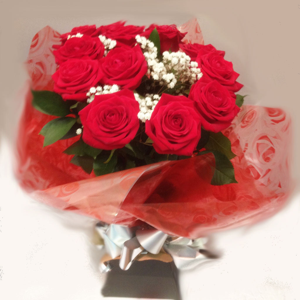 Seasonal Red Rose Arrangement - Alan Brown Flowers