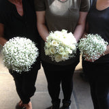 Brides White Rose Bouquet - Alan Brown Flowers